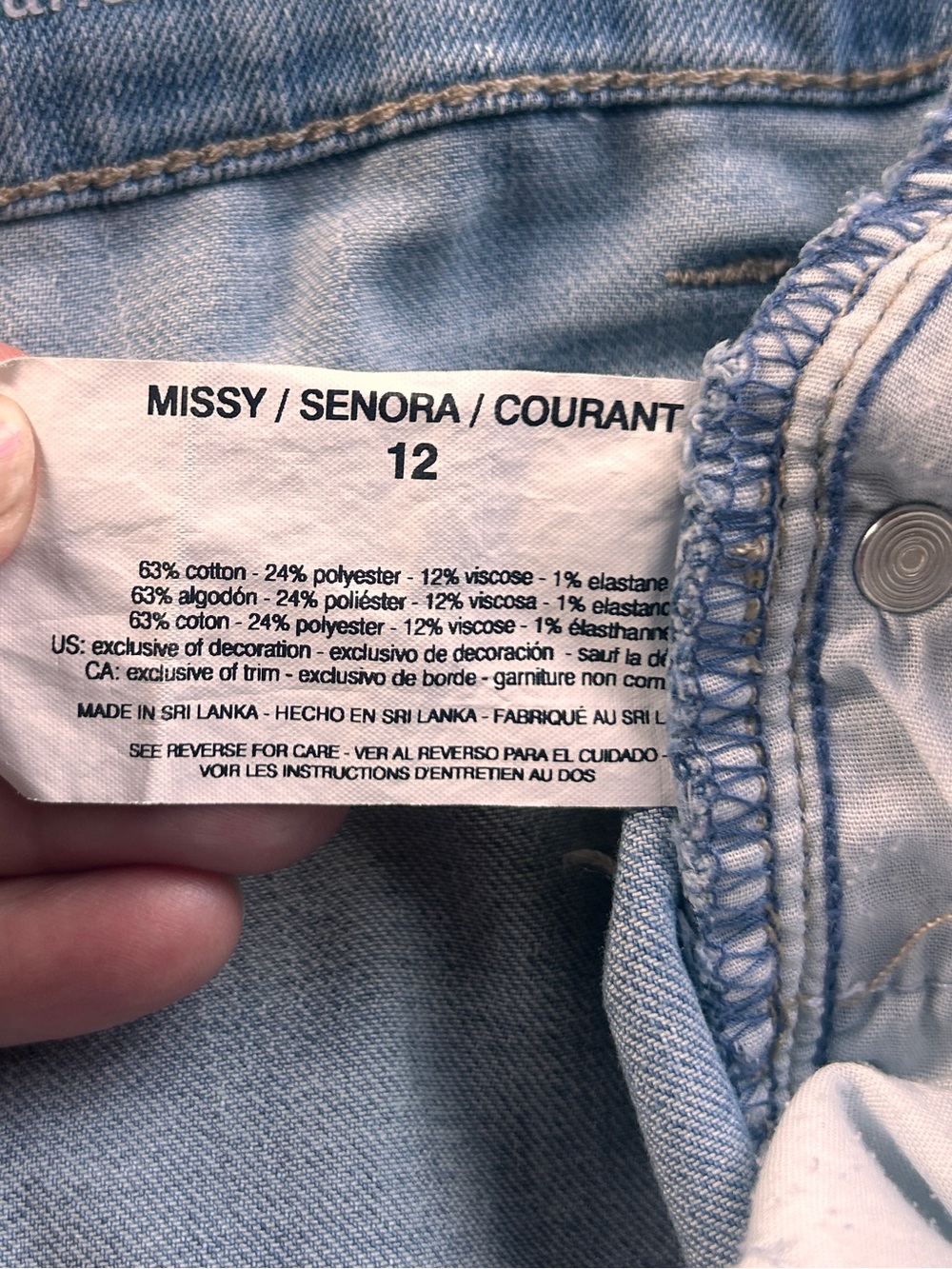 Gloria Vanderbilt All Around Slimming Effect Amanda Capri - Size 12 - Picture 8 of 11